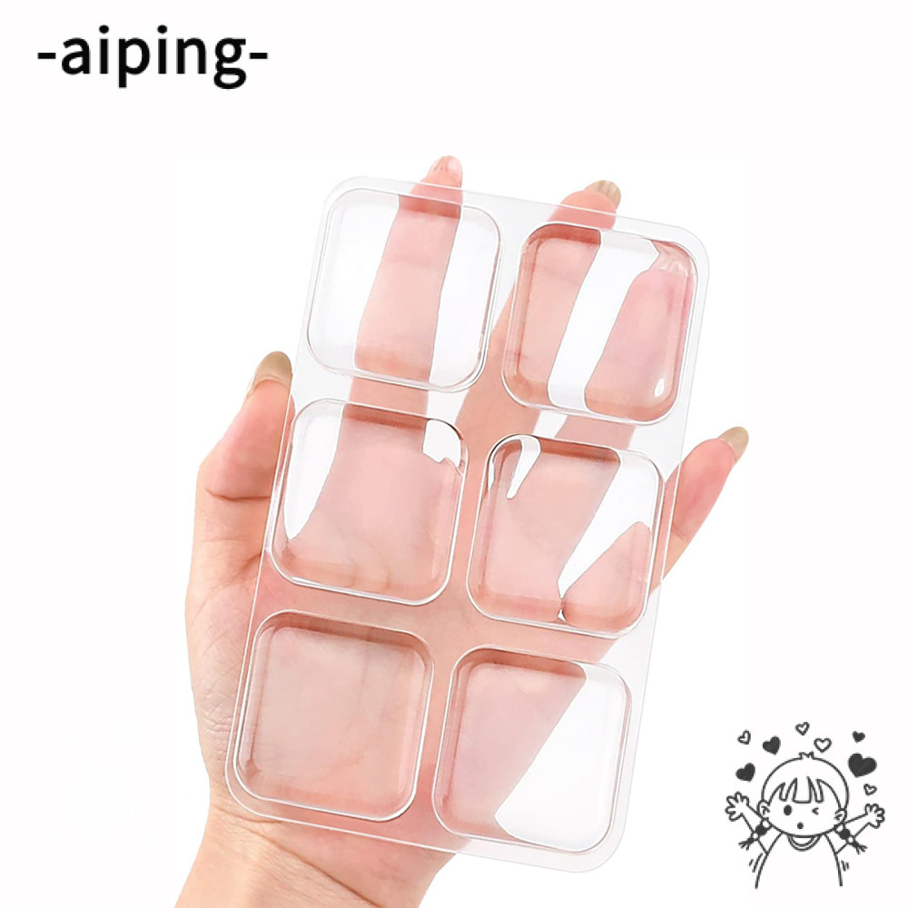AIPING 6 ชิ้น Wall Shield เบาะ, Self กาว PU Wall มือจับประตู, Wall Mount 1.57 1.57 ใน Guard กันชนประ