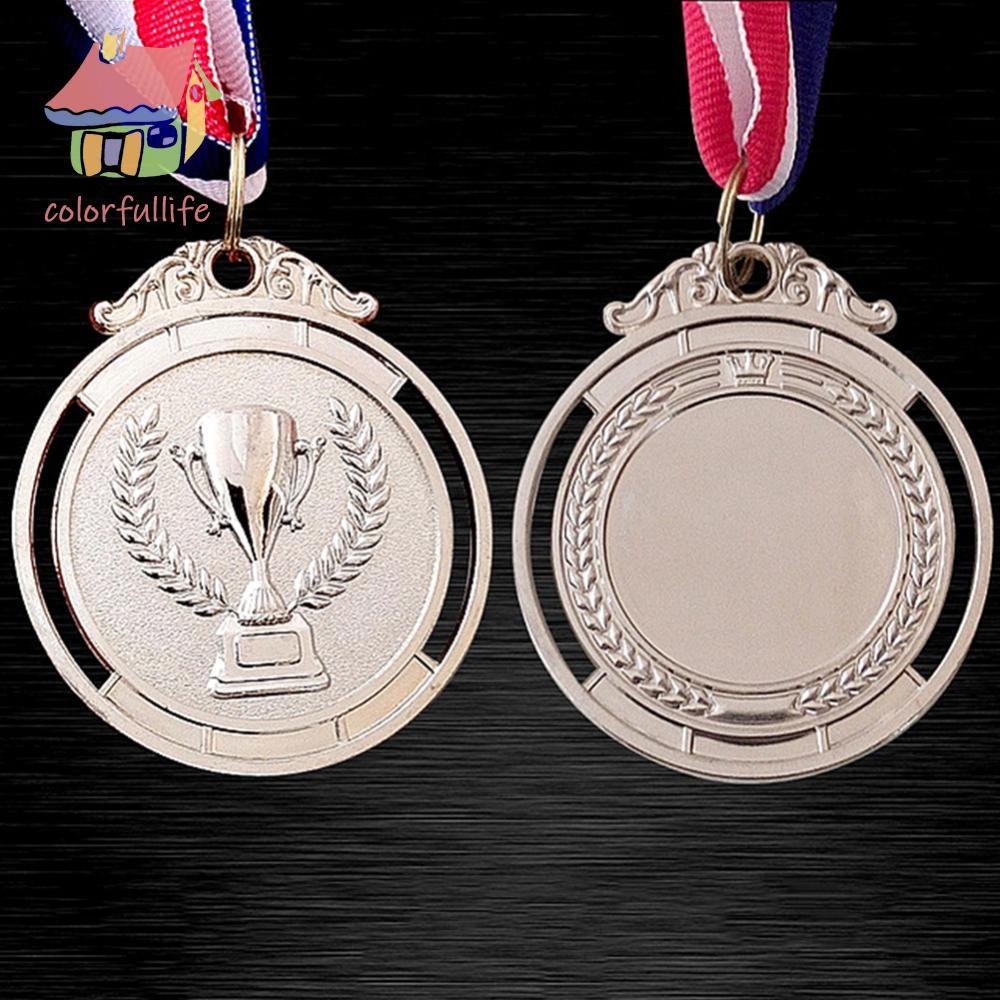 30 ชิ้น 2 นิ้ว 1st 2nd 3rd รางวัลเหรียญคอริบบิ้นทองเงิน Bronze รางวัลทองสําหรับเด็กโรงเรียนกีฬาการปร