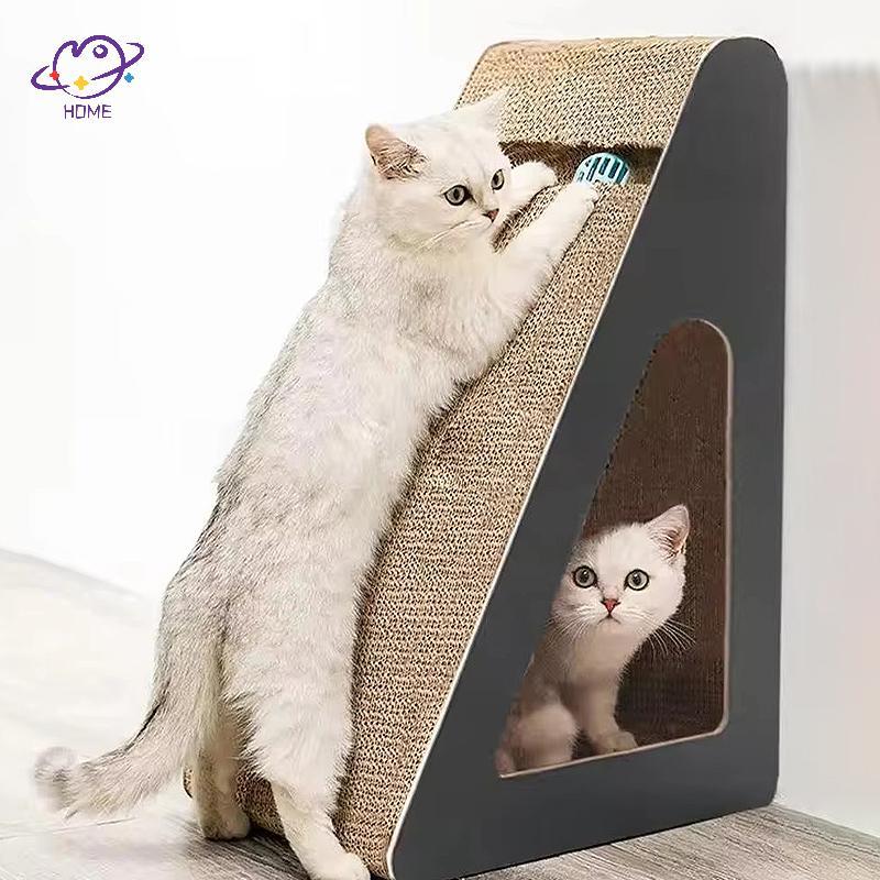 {maysuper} Cat Scratching Cardboard Pet Cat Scratcher Board Wear-resistant Cat Scratch Pad Claw Grin