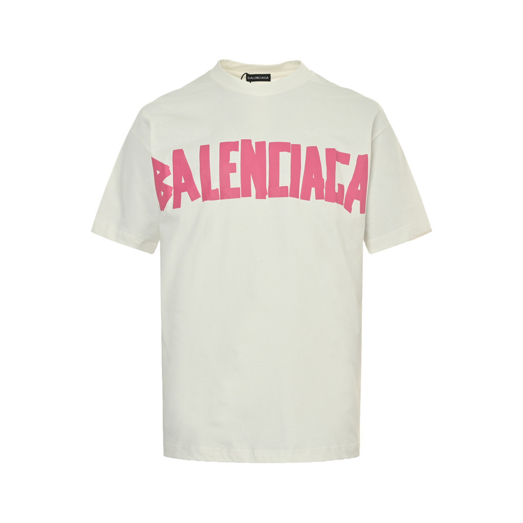 BALEN * CIAGA Star คลาสสิกรอบคอแขนสั้นเสื้อยืดผู้ชายผู้หญิง All-Match สบายภายใน Fit ไหล่ผ้าฝ้าย 100%