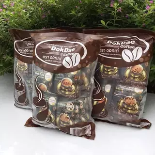 (1 ห่อ 25 ซอง ) DokDae Coffee กาแฟ ดอกเด่ กาแฟเพื่อสุขภาพ ไม่มีน้ำตาล
