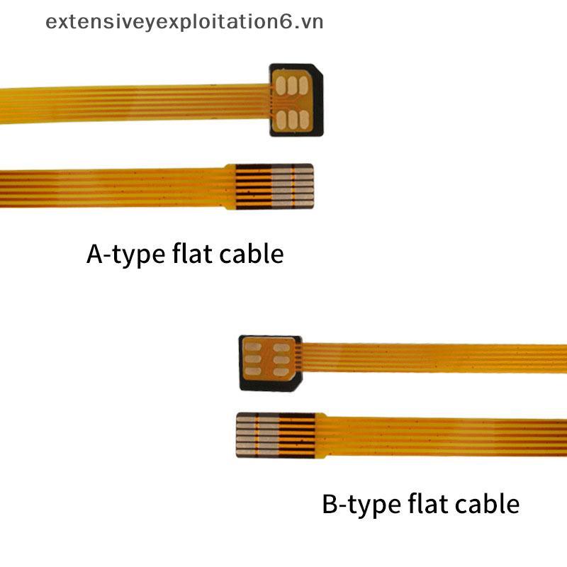 Exten Nano 4FF ซิมการ์ด Converter FPC Extension Cable to Nano 4FF Micro 3FF Standard 2FF Sim Usim Ca