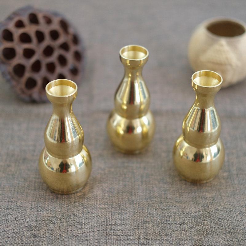 博能堂纯铜蒙山施食瓶施食仪轨出食器甘露水罐米罐葫芦瓶Boneng Hall Pure Copper Mengshan Food Bottle Food Ritual Out风水宝物店20260226