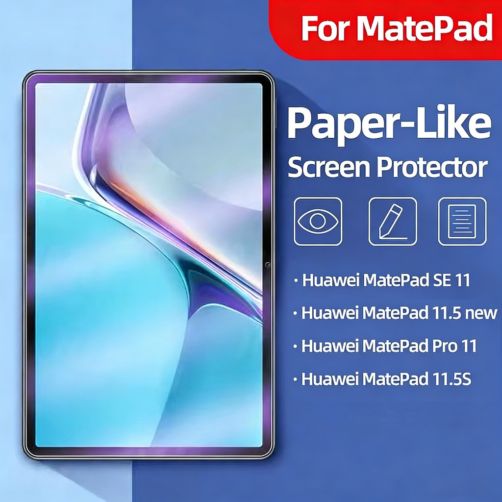 ฟิล์มกันรอยหน้าจอ แบบกระดาษ ผิวด้าน สําหรับ Huawei Matepad 11.5 SE 11-2024 11.5S MatePad Por 11