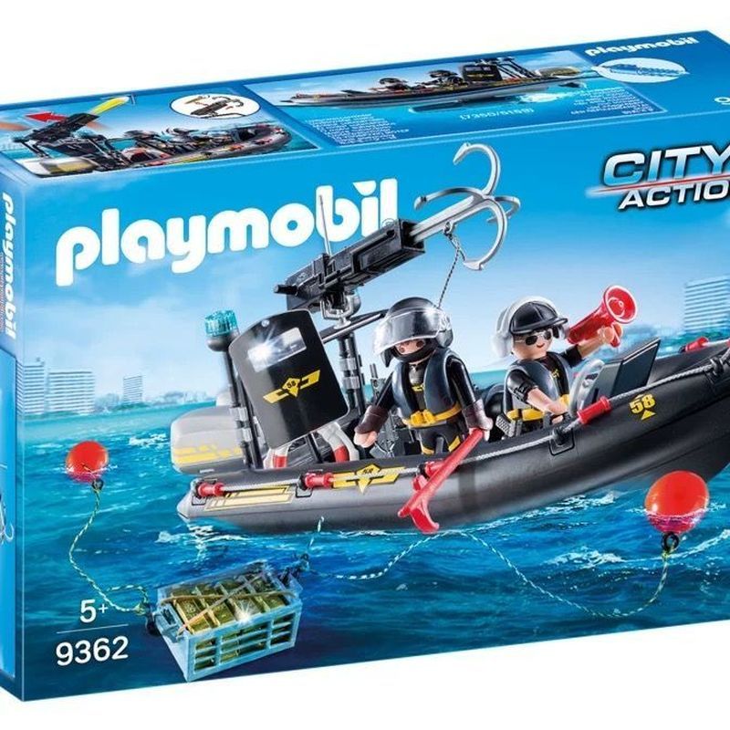 Playmobil Mobi World 9362 Flying Tigers ค้นหาเรือกู้ภัย