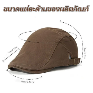 NEW หมวกย้อนยุคเบเร่ต์เดียวกัน แฟชั่นสบาย ๆ หมวกปรับได้ สี่ฤดูทั่วไป ใช้ได้ทั้งชายและหญิง หมวกเบเร่ต์อังกฤษ