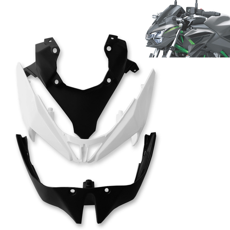 HZ Z650 อุปกรณ์เสริมรถจักรยานยนต์คาร์บอนไฟเบอร์ด้านหน้าจมูกไฟหน้า Fairing ชุด Z-650 Fit สําหรับ KAWA