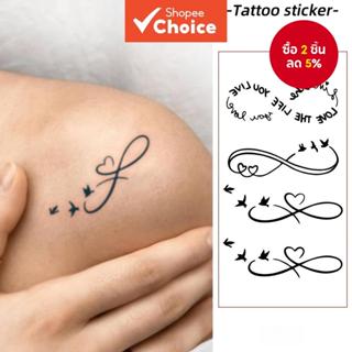 สติกเกอร์รอยสักชั่วคราว Swallow Love ทรงกลม กันน้ํา รอยสักจํ…