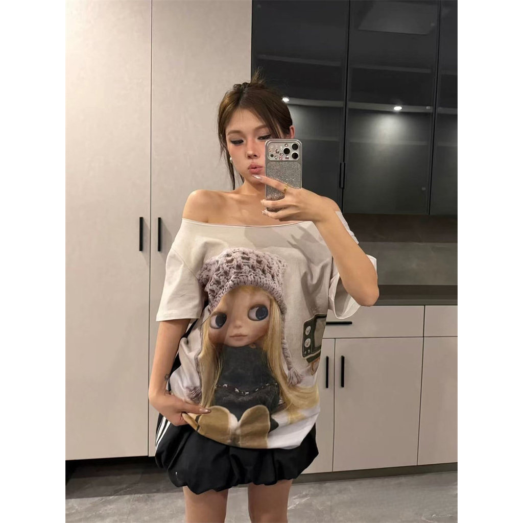 เสื้อยืดโคเอลล์ซิโอ กราฟฟิก วันพีช สไตล์ชาร์โคล