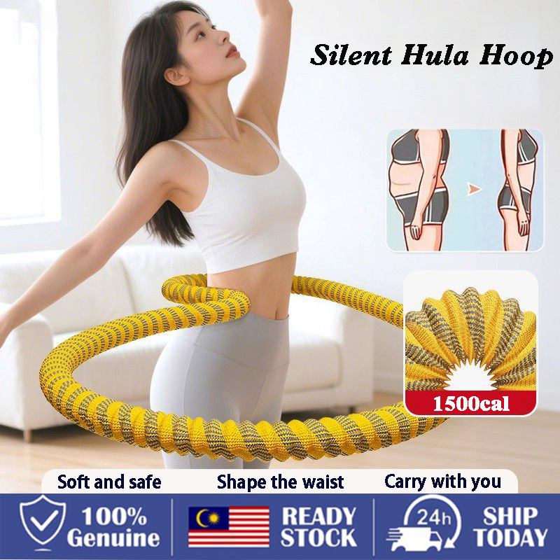 Silent Spring Hula Hoop Soft Hula Hoop Unisex แบบพกพา Slimming Hula Hoop น้ําหนักหน้าท้องอุปกรณ์ออกก