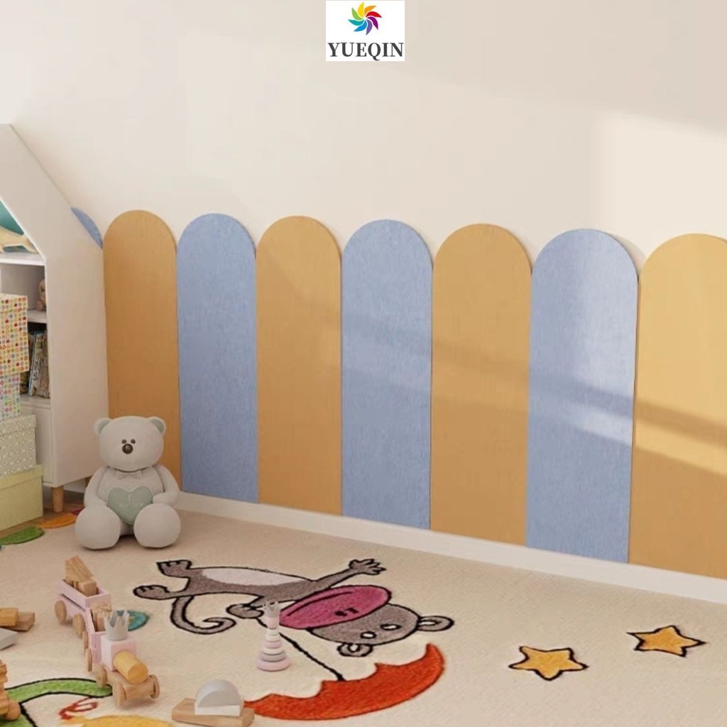 สติ๊กเกอร์ติดผนัง 20x80 ซม. หนา 9 มม. กันกระแทก ปกป้องเด็ก ตกแต่งห้องเด็ก