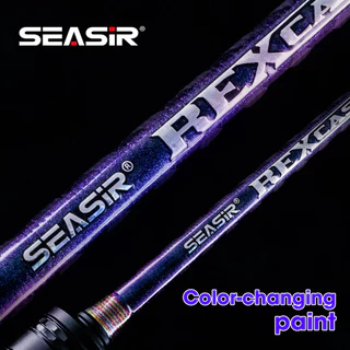 Seasir Rexcast 20KG ลากสูงสุด 15 เดือนรับประกันเบ็ดตกปลายาวคาร์บอนไฟเบอร์ Zirconia ท่องเที่ยวแหวน 1.65M-2.43M น้ําหนักล่อ 4-25g ระยะทางโยน Rod ML/M/MH Spining & Casting