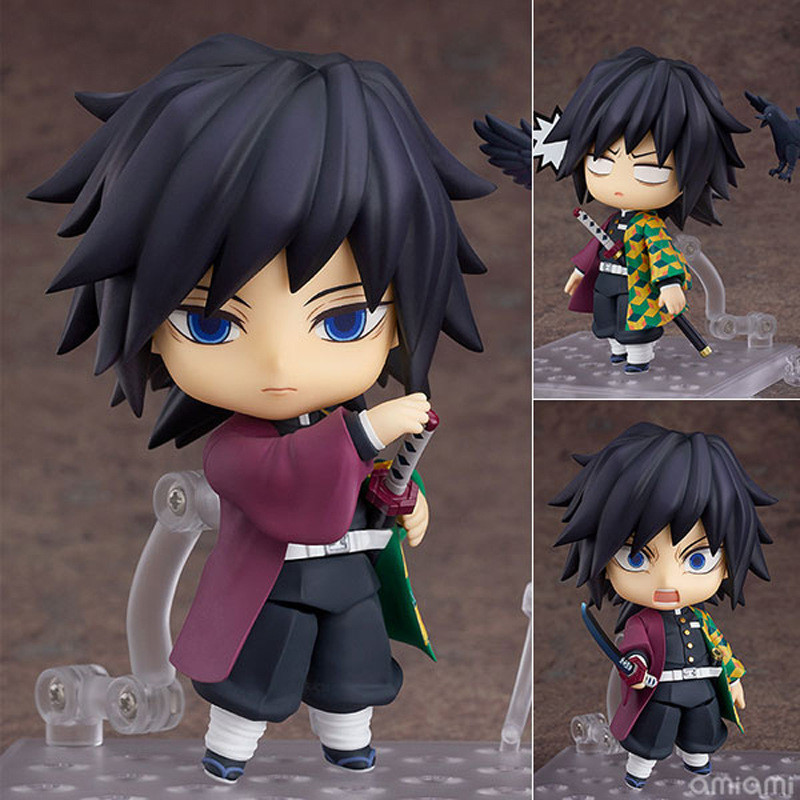 Demon Slayer Nendoroid 1408 Tomioka Giyuu คอลัมน์น้ํารุ่น Q เปลี่ยนหน้ารูปตุ๊กตา