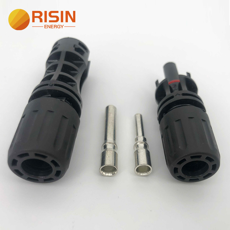 Risin 10mm2 สาย MC4 1500V TUV กันน้ํา IP68 MC4 พลังงานแสงอาทิตย์ DC PV ปลั๊กซ็อกเก็ตสําหรับระบบ Sola