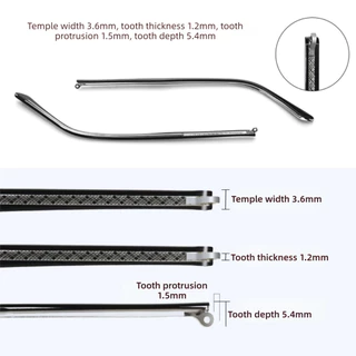 GRANDZY 1 คู่เปลี่ยนขาแว่นตา Anti-Slip Universal กรอบแว่นตา