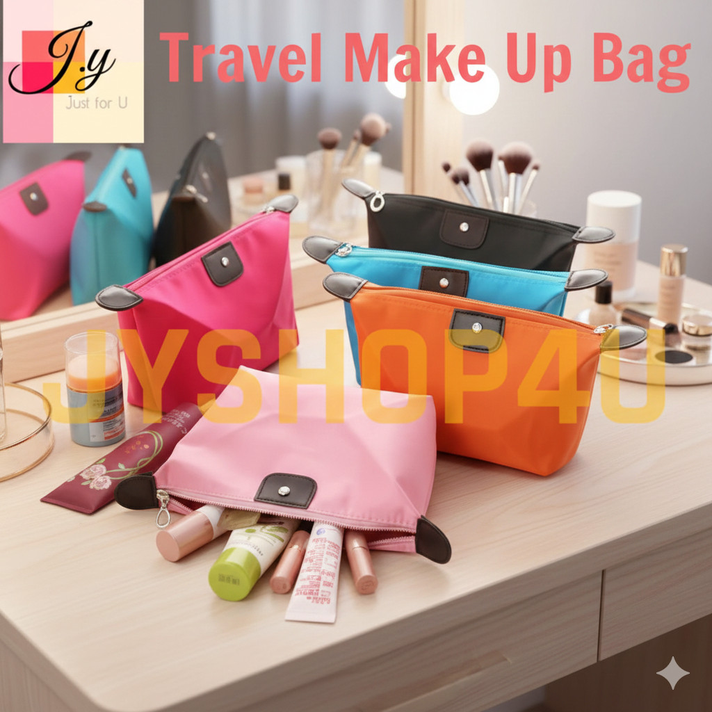 (JYSHOP4U) Colourful Mini Makeup Bag Travel Pouch & Coin Zip Lady Wallet Dompet 行化妆包