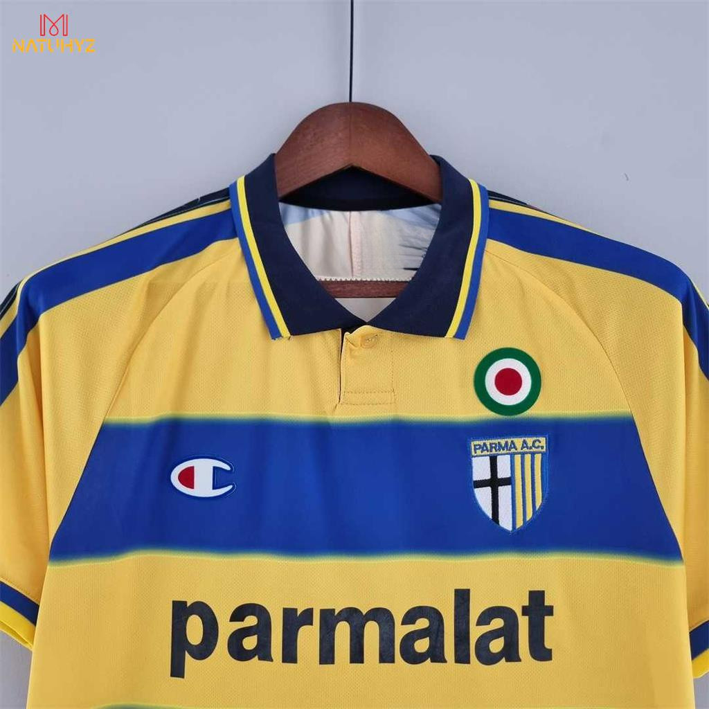 Retro 1999-00 Parma Home CRESPO Football Shirt Uniforms/Football Jersey