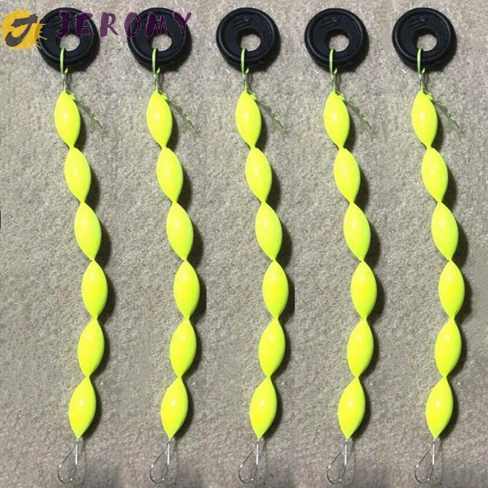 JEROMY ประเภทสตริงตกปลาลอยเครื่องมือตกปลาอุปกรณ์ตกปลาทุ่นลอยถั่วรูปไข่ตกปลาลอยรูปไข่ Stopper สายตกปล