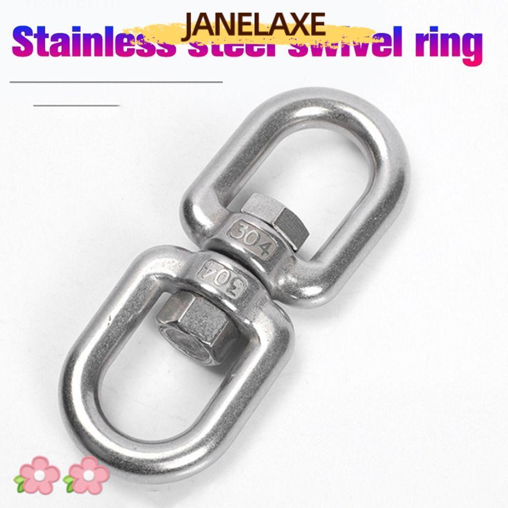 JANELAXE932JN 1 ชิ้น Carabiner Clasp, 304 สแตนเลส M4 M5 M6 M8 8 แหวนตะขอ, 4 มิลลิเมตร 5 มิลลิเมตร 6 