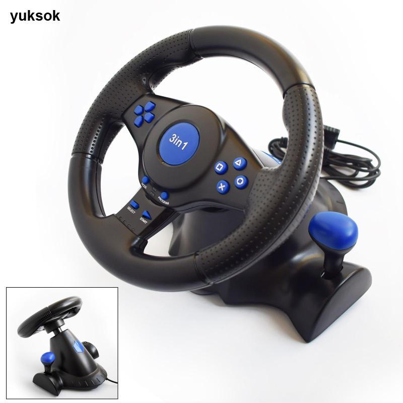 [yuksok] ชุดพวงมาลัยจําลองแข่งรถเหมาะสําหรับพวงมาลัยพีซี PS3 PS2