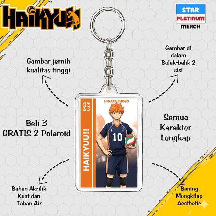 Gantungan Kunci Haikyuu - พวงกุญแจ Haikyuu - Ganci Anime - Gantungan kunci Hinata Shoyo - Toru Oikaw