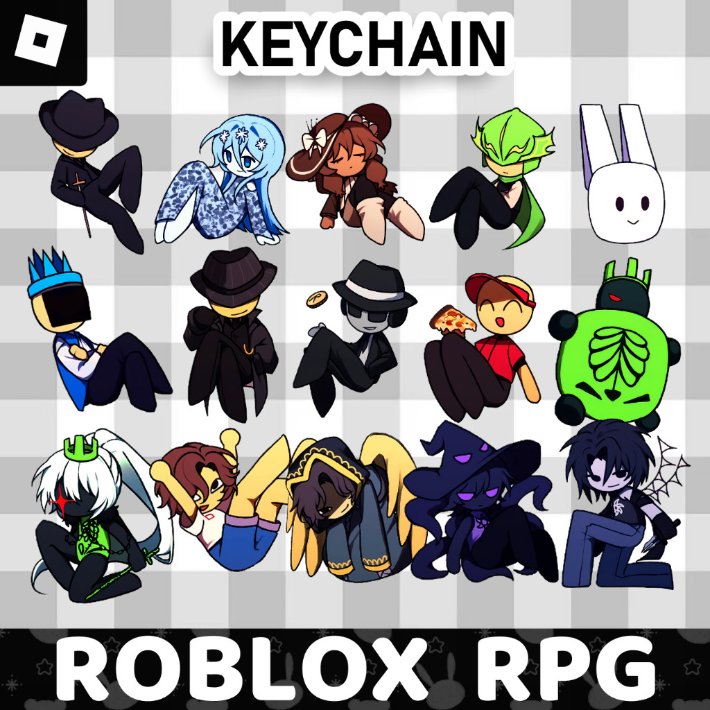 Ganci / Gantungan Kunci Akrilk ROBLOX RPG PACK (FROST SOUL, FORSAKEN, PRESSURE, BLOCK TALES, และ DIE OF DEATH)