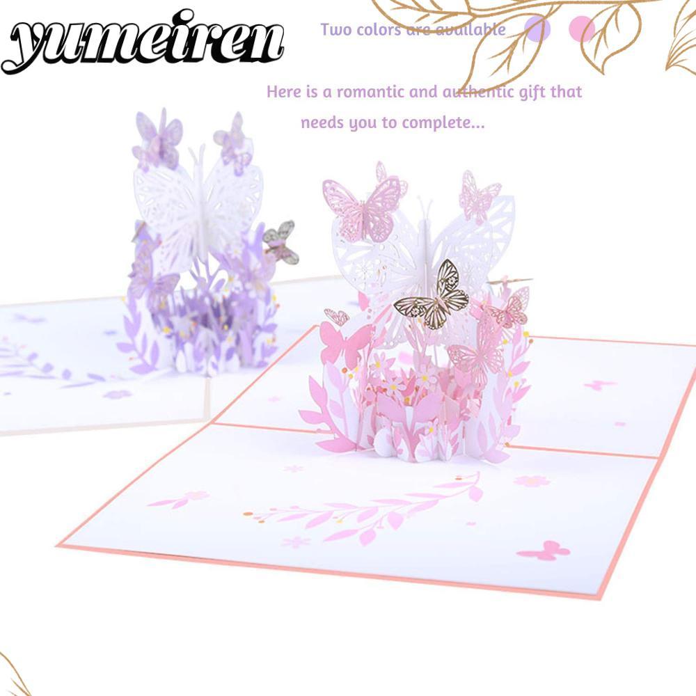 YUMEIREN Pop Up Card Anniversary สําหรับการ์ดแต่งงานวันเกิด
