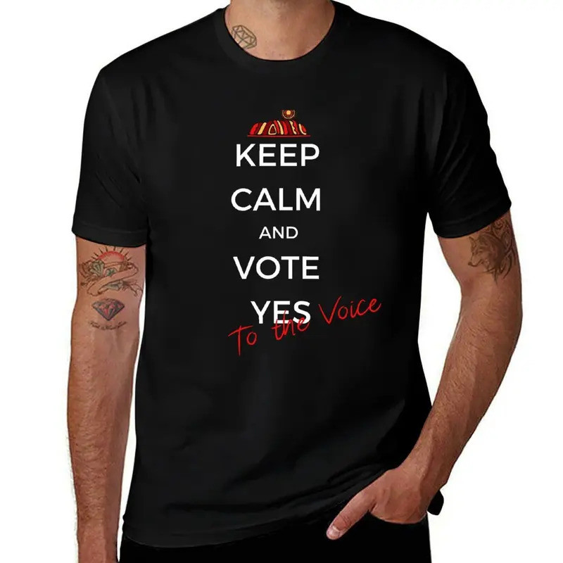 T-Shirt luxury high quality and shirt Vote man man shirts t Yes! shirt cotton man Calm t t printed f