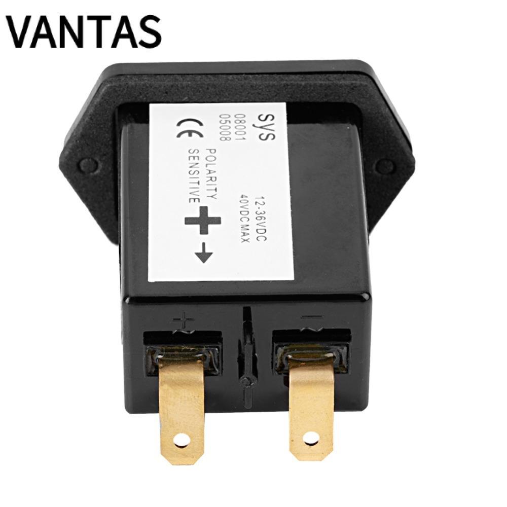 เครื่องวัดชั่วโมงเครื่องยนต์ VANTAS, Timer DC Hour Meter Timer, Universal 12-36V Mechanical Hour Met