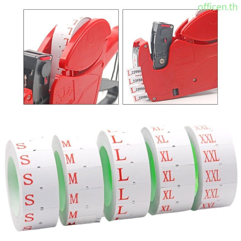 Cen 10 Label Price Tag Rolls Tag Label Refill for Price White for w Double Red