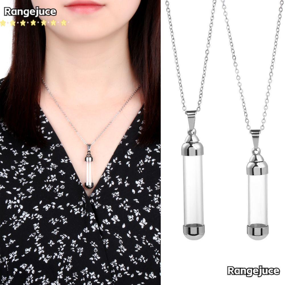สร้อยคอแก้ว Vial เพื่อ Ash Sand พร้อมของขวัญที่ระลึก Lucky Charm
