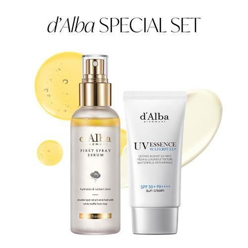 d'Alba White Truffle First Spray Serum 100ml + Essence Sun Cream 50ml