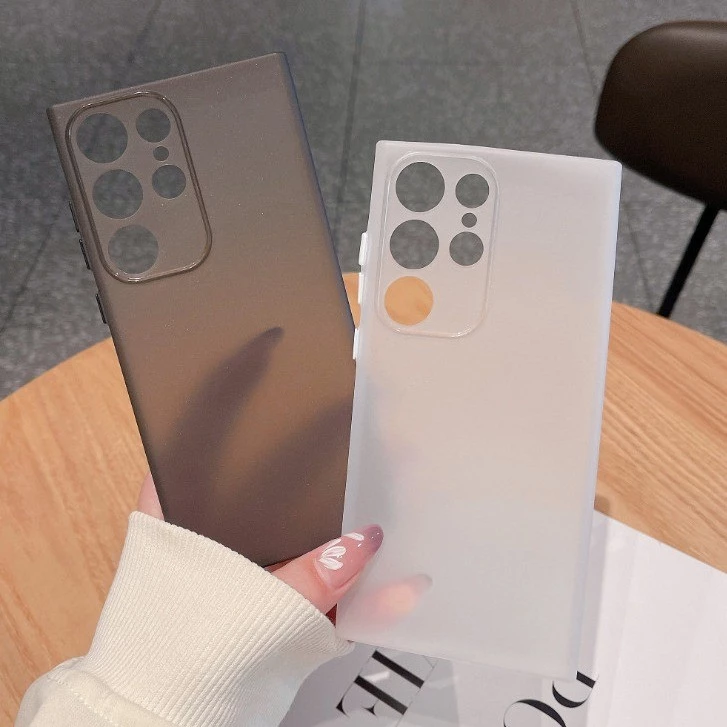 เคสด้านบางเฉียบเหมาะสําหรับ Samsung S26 S25 S24 S23 S22 Ultra Plus FE TPU เปลือกอ่อนโปร่งใสเรียบง่าย