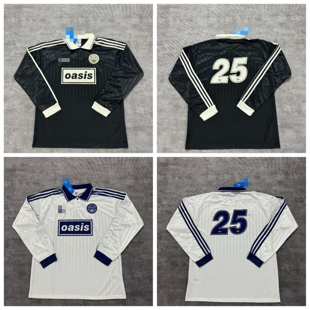 เสื้อแขนยาวผู้ชาย Oasis สีดำและสีขาว