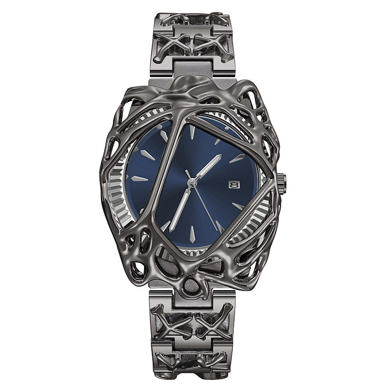 Millennium y2k Alien Spider Web High-End Roman Scale กันน้ําผู้ชายนาฬิกาควอทซ์