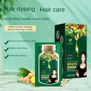 【ซื้อ 10 แถม 10】​​​​สีย้อมผมสมุนไพรบำรุงเส้นผม/ ​​โฟมสีย้อมผมแบบฟองอากาศ/สีย้อมผมสมุนไพรสำหรับชาย-หญิง/​​สีย้อมผมปกปิดผม