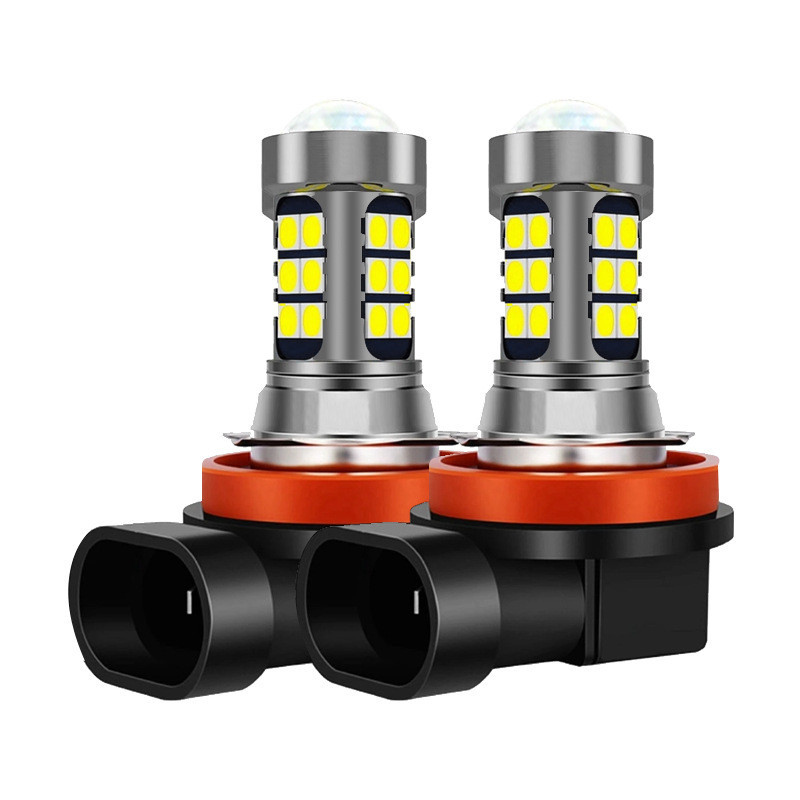 ไฟตัดหมอก led รถยนต์ H11 9005 9006 H10 P13W H16 H8 H7 3030 27SMD ไฟตัดหมอก