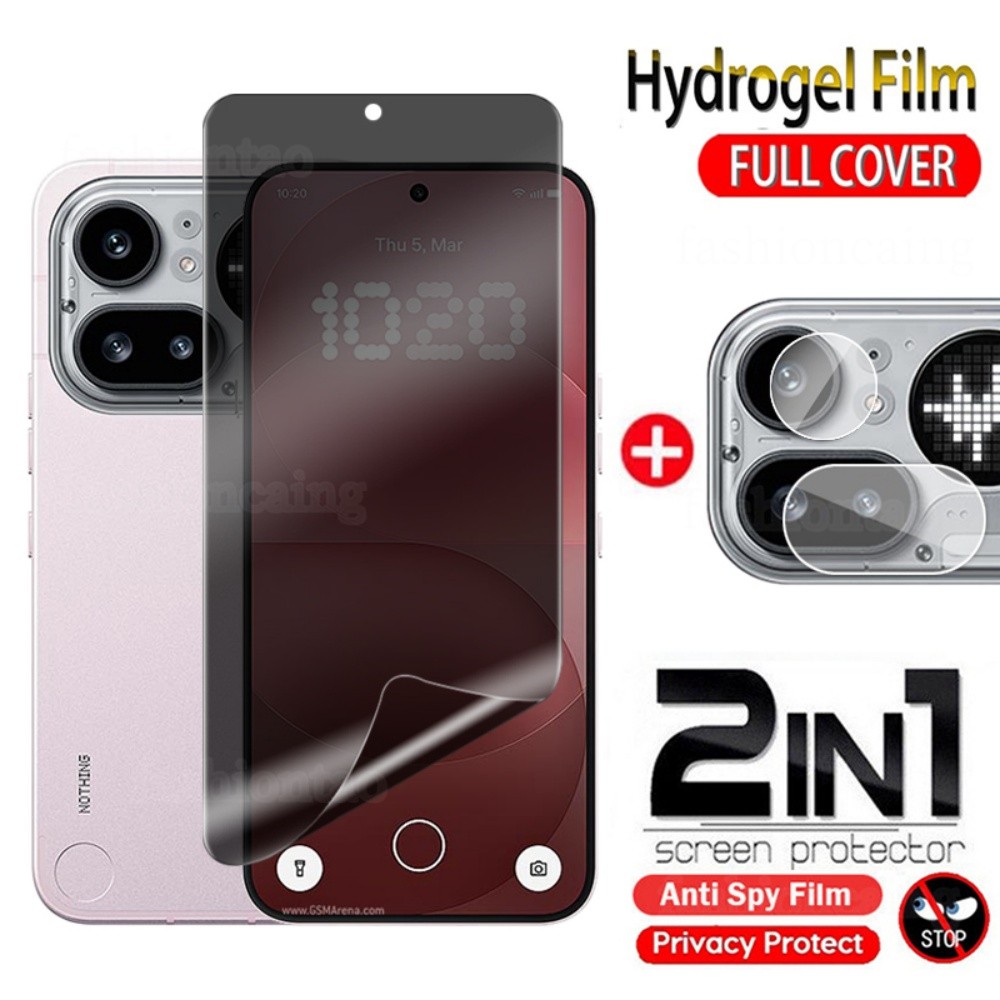 2 in 1 Privacy Soft Hydrogel หน้าจอด้านหน้าฟิล์มสําหรับ Nothing Phone 4A 4 A Pro 4APro Phone4APro No