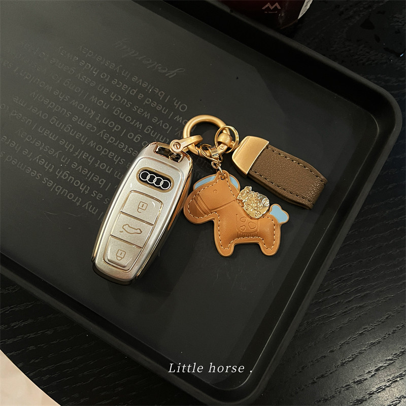 เหมาะสําหรับ Audi 25 รูปแบบ 3 ฝาครอบกุญแจ 6/7/4 รถ 5/5/7/2 เปลือก 4 หัวเข็มขัด 1X5Z