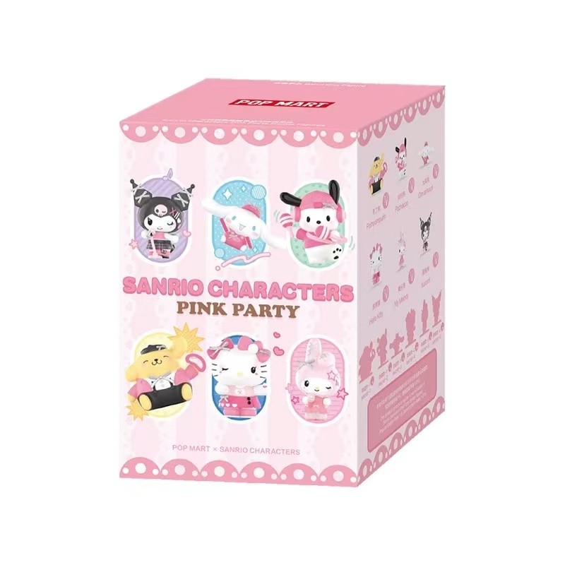P POPMART POPMART Sanrio Family Pink Party Series รูป Mystery Box ตกแต่งของเล่นของขวัญ ราคา ถูกที่สุด ดีลบีเคเค แกลเลอรีภาพที่ 7