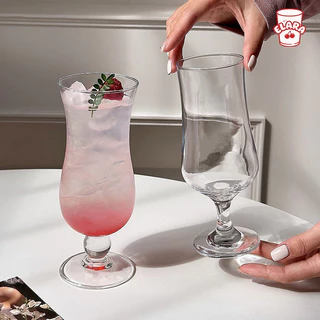 แก้วฮาริเคนปี๊บยาว สไตล์อินสตาแกรม หนาแน่น ทนทาน 420ml เหมาะค็อกเทลเขตร้อน น้ำผลไม้ บาร์ คาเฟ่