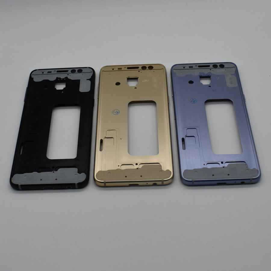 คุณภาพสูงใหม่กรอบกลาง Bezel พร้อมปุ่มด้านข้างสําหรับ Samsung Galaxy A8 2018 A530 A530F SM-A530F