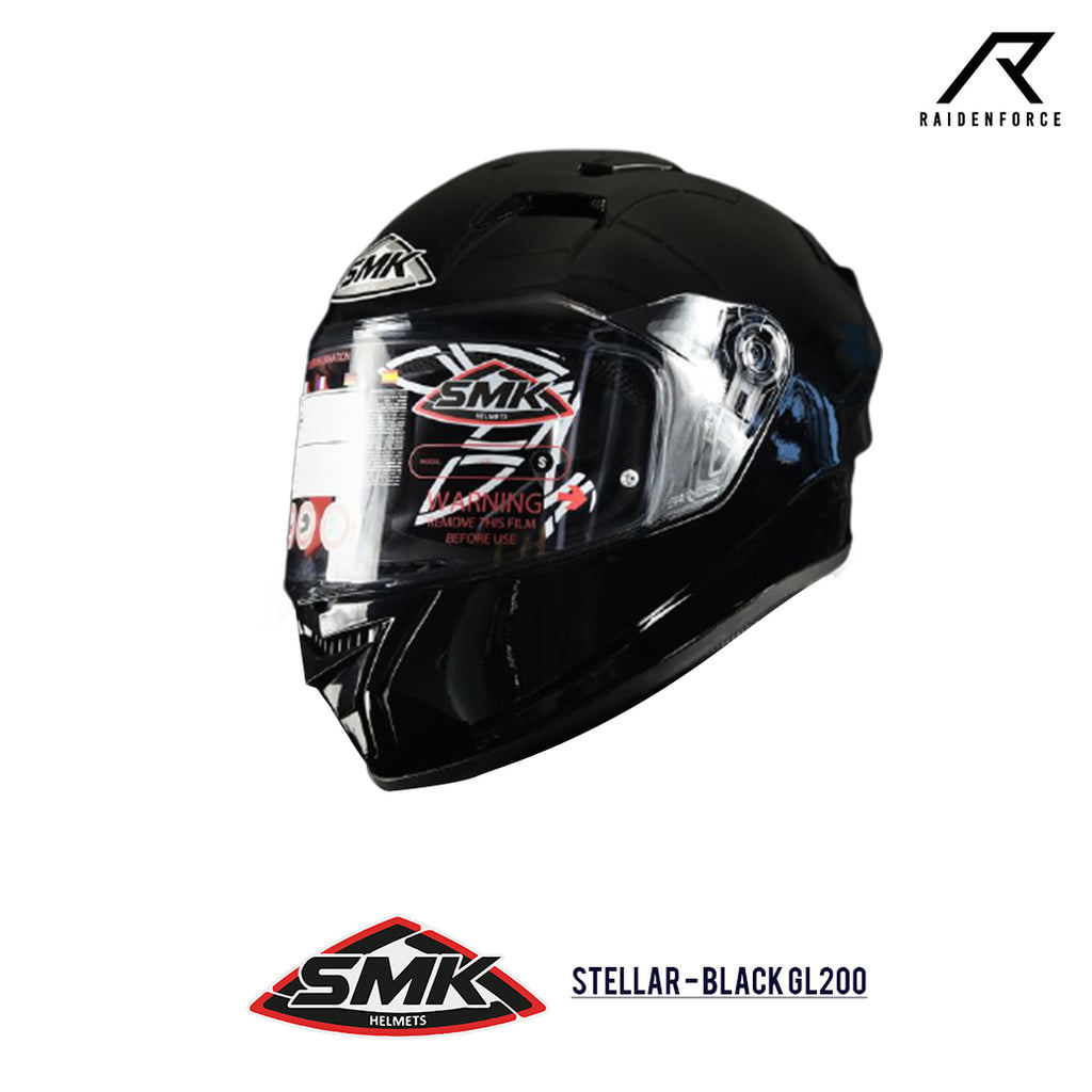 หมวกกันน็อค SMK HELMET STELLAR BLACK GL200