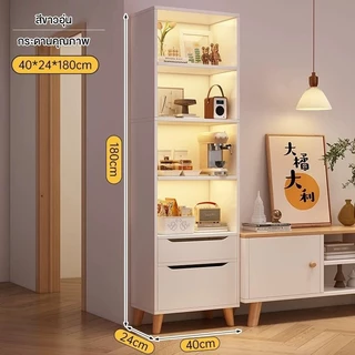 2026-ตู้เก็บของ ขนาด40/60cm ชั้นวางหนังสือ มีลิ้นชักเก็บของ ตู้เก็บของอเนกประสงค์ รับน้ำหนักได้มาก ช่องกว้าง ฐานแข็งแรง