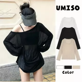 พร้อส่งจากกทม Oversize เสื้อชีฟองทรง ใส่แมทช์เสื้อสายเดี่ยว หรือ บิกินี่ ใส่คลุมได้ทุกงาน UMISO
