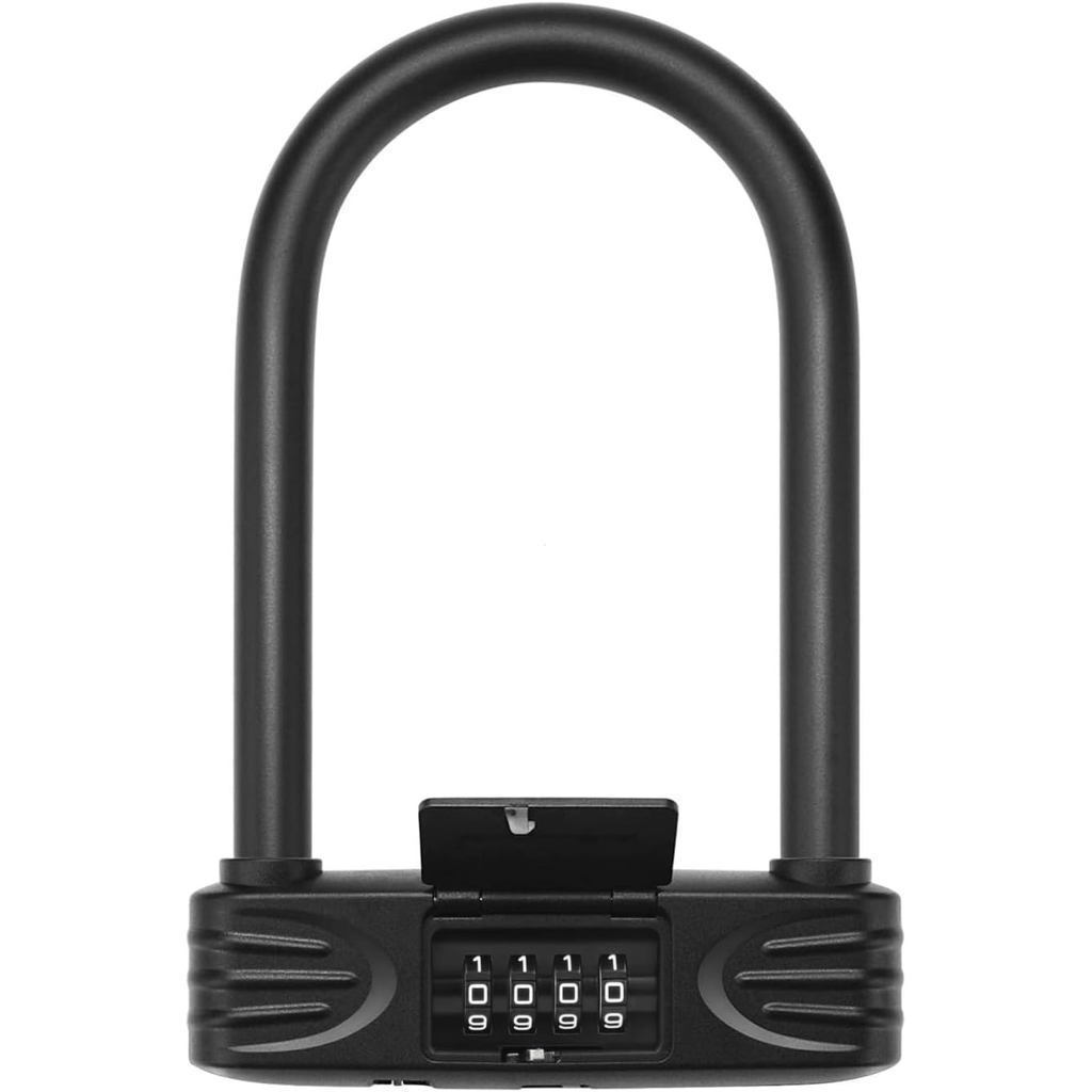 TenixLox Bicycle U-Shaped Lock, 4Digit Code Bicycle Lock, Hand Keyless Design, Anti-Theft U-Shaped L