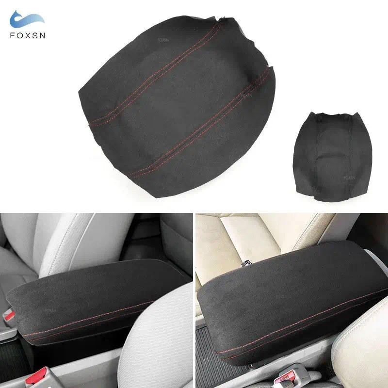 ภายในรถคอนโซลกลางคอนโซลกล่องฝาปิดหนังนิ่มหนังสําหรับ Honda Civic 8th Gen Sedan 2006 2007 2008 2009 2