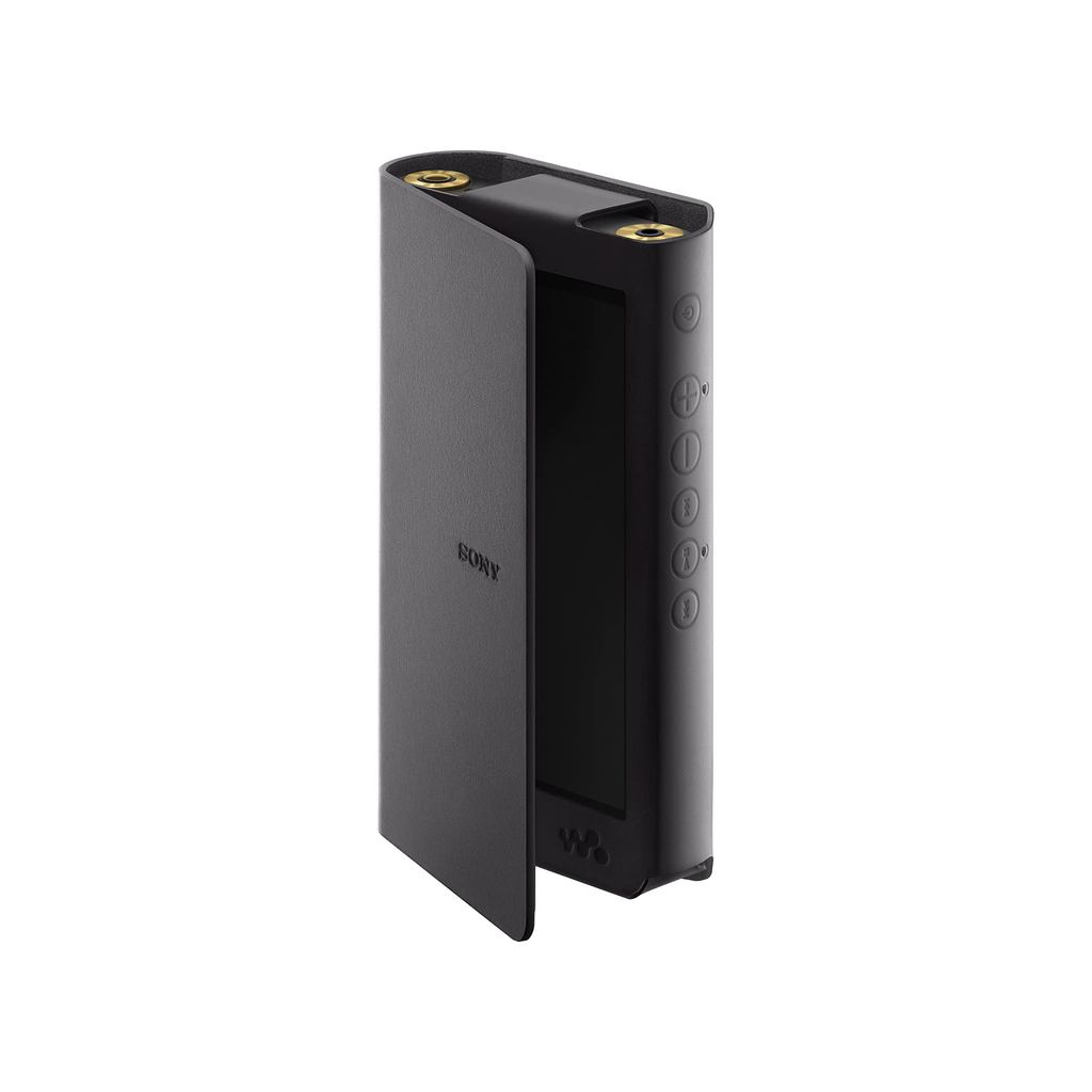 Sony Walkman Genuine Case, Leather Case for NW-WM1ZM2/NW-WM1AM2, Black (CKL-NWWM1M2)