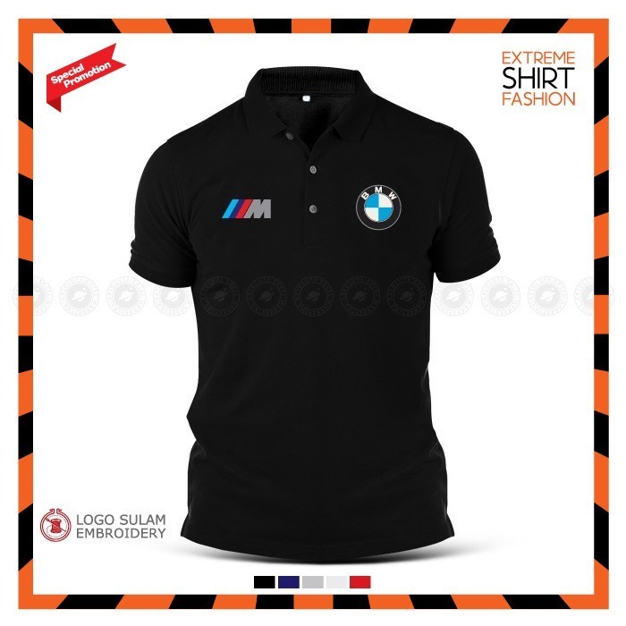 2026 โปโล เสื้อยืดปัก BMW M Sport M Performance M3 M5 X5 X6 M Motorsport เสื้อผู้ชาย แฟชั่นยอดนิยม เ