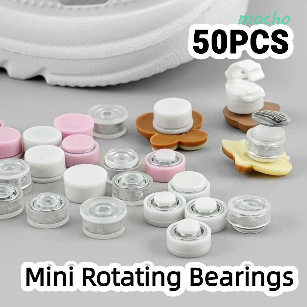 อุปกรณ์เสริมลูกปืน MOCHO 50 ชิ้น หมุนได้ 360° แบริ่งหมุนขนาดเล็ก 3 ขนาด สําหรับงาน DIY ตุ๊กตา เครื่องประดับดิน